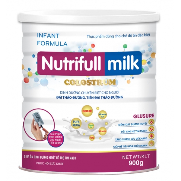 NUTRIFULL MILK GLUSURE (Người tiểu đường, tiền tiểu đường)