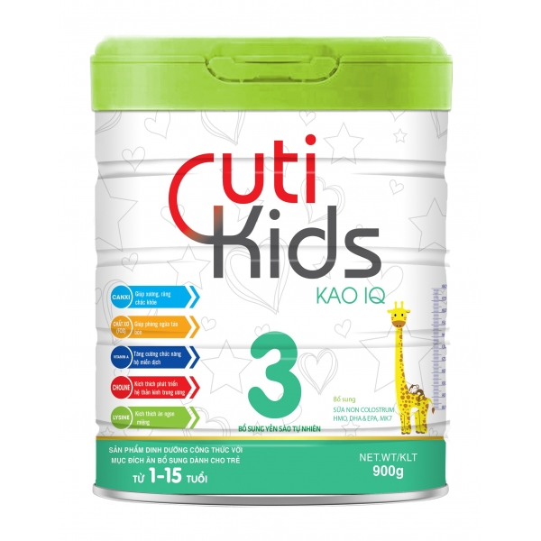 Sữa CutiKids KaoIQ từ 1-15 Tuổi