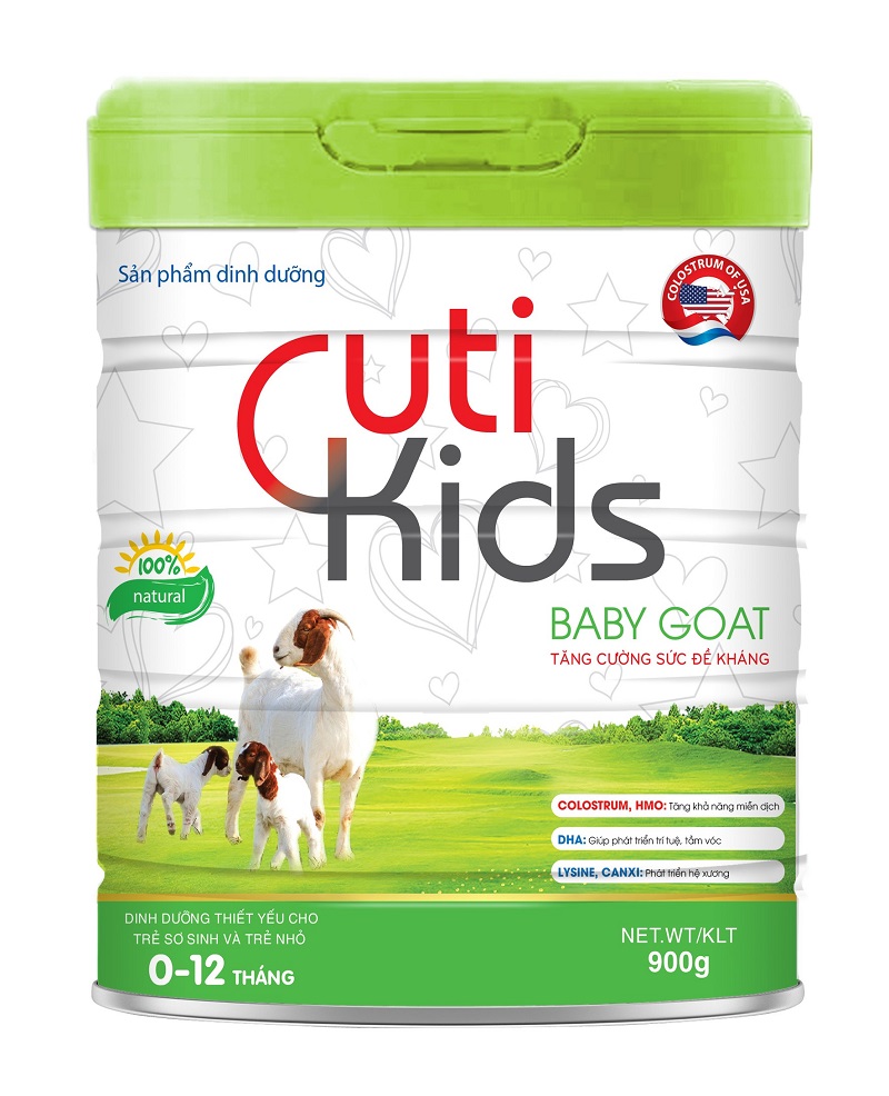  CutiKids Baby Goat giúp bé được tăng miễn dịch cùng với sức đề kháng