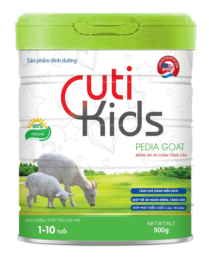 sữa tăng cân cho bé 4 tuổi CutiKids Pedia Goat